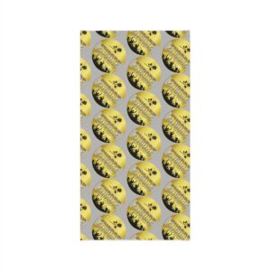 Encore Gold Pattern Neck Gaiter – Grey & Yellow Rose Design