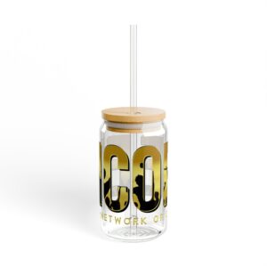 ENCORE Member's 16oz Sipper Glass with Bamboo Lid