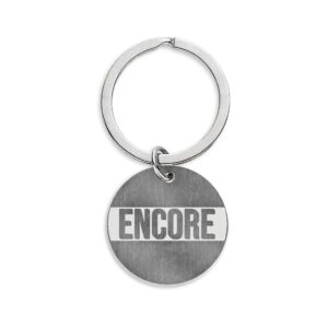 ENCORE Member's Steel Round Keychain